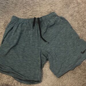 Nike Men's Heathered Teal Athletic Shorts